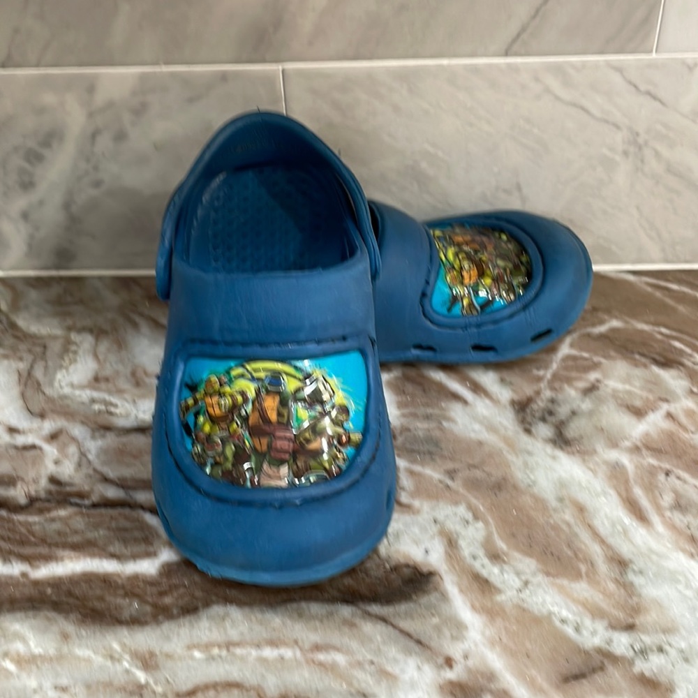Teenage Mutant Ninja Turtles CLOGS Style Shoes Sandals 🐢 Toddler 7/8 TMNT